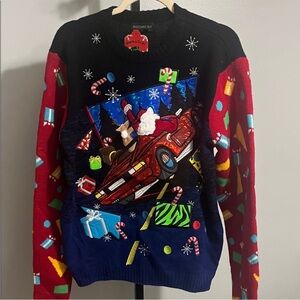 Blizzard Bay Men's Holiday Sweater - Red and Black